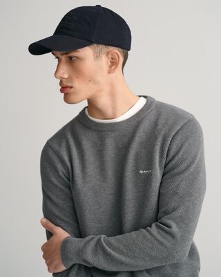 Gant harmaa puuvillaneulepusero