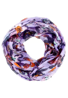 Lasessor lilansävyinen silkki tuubihuivi