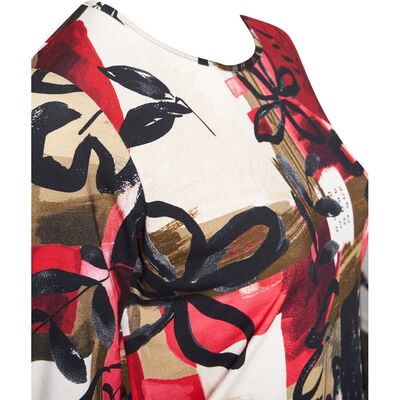 Pont Neuf kuviollinen pusero vajaamittaisella hihalla