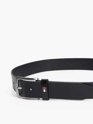 Tommy Hilfiger musta nahkavyö