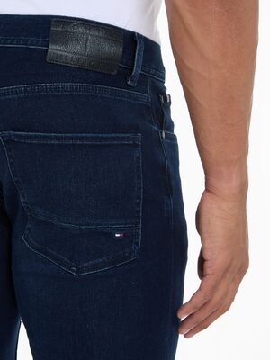 Tommy Hilfiger tummansiniset straight fit joustofarkut