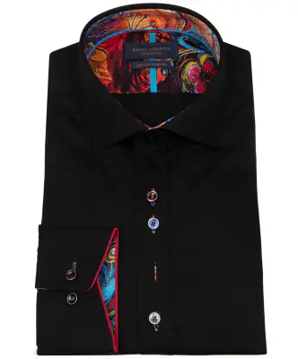 Guide London musta kauluspaita