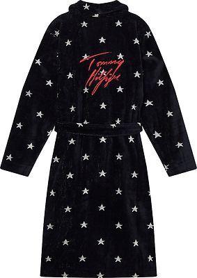 Tommy hilfiger tummansininen tähtikuvioinen kylpytakki