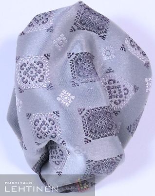 Kuviollinen harmaa taskuliina