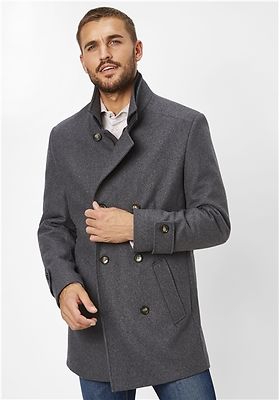 S4 harmaa nuorekas villakangastakki