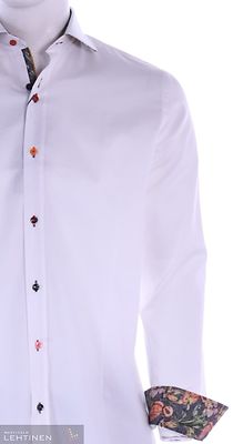 Guide Londonin valkoinen slim fit kauluspaita