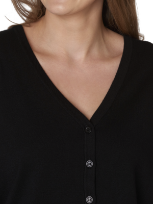 Signature musta klassinen neuletakki