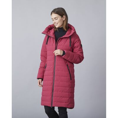 Junge aniliininpunainen istuva toppatakki