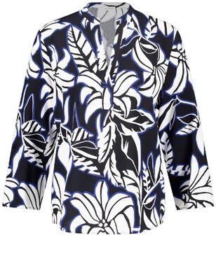 Gerry Weber sininen kuviollinen viskoosi pusero