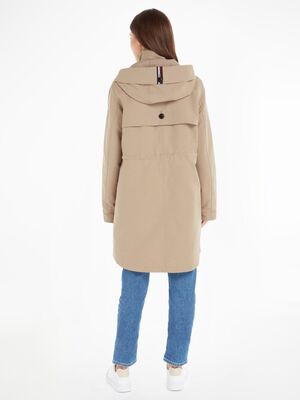 Tommy Hilfiger beigensävyinen parkatakki