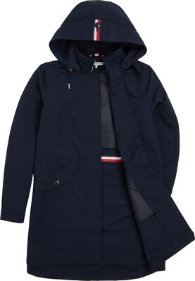 Tommy Hilfiger tummansininen parkatakki