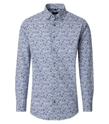 Venti modern fit sinivalkoinen kukkakuvioinen paita