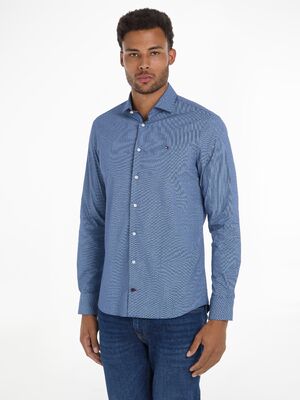 Tommy Hilfiger sinikuviollinen slim fit kauluspaita