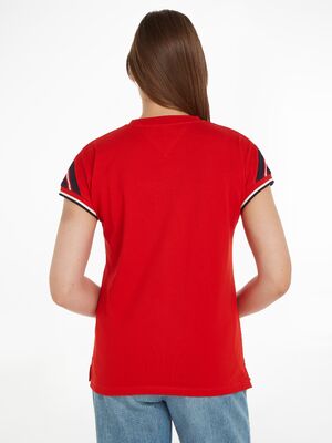 Tommy Hilfiger tummanpunainen T-paita