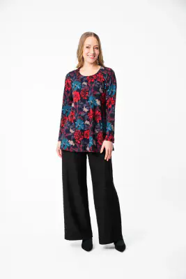 Aino kukkakuvioinen Raisa tunika