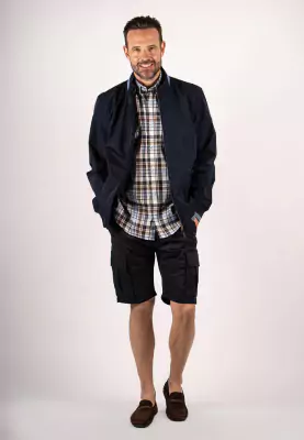 Pre End tummansininen pusakka