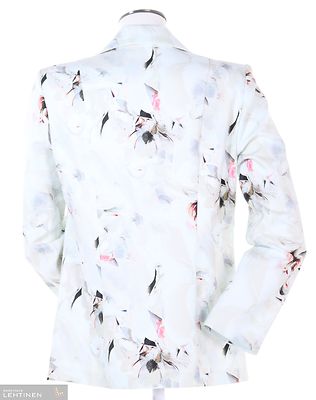 Muoti-Herralan painetusta puuvillakankaasta valmistettu jakku