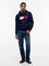 Tommy Hilfiger tummansininen lippulogollinen collegehuppari