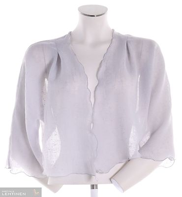 Muoti-Herralan vaaleanharmaa  kevyt, kimonohihainen bolero