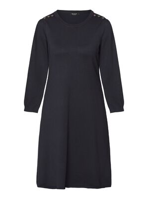 Signature tummansininen neulemekko puolipitkillä hihoilla