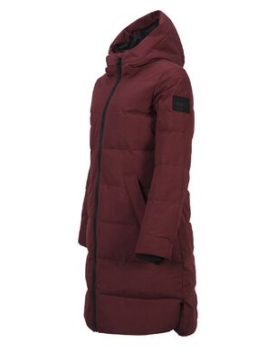 Ivalo viininpunainen lämmin untuvatakki