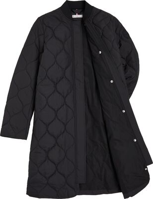 Tommy Hilfiger musta pitkä bomber-takki