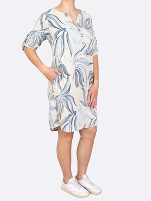 Lea H. kesäinen paitamekko vaaleansinisellä kukkakuosilla