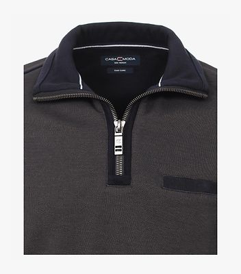 Casamoda ruskea rintataskullinen collegepusero