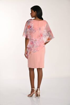 Frank Lyman persikan sävyinen kerroksellinen juhlamekko