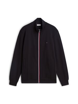 Tommy Hilfiger musta vetoketjullinen collegetakki