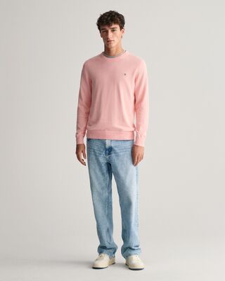 Gant raikas vaalea pinkki puuvilla neule