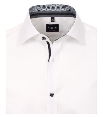 Venti valkoinen body fit kauluspaita