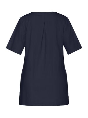 Signature a-linjainen tummansininen tunika lyhyellä hihalla