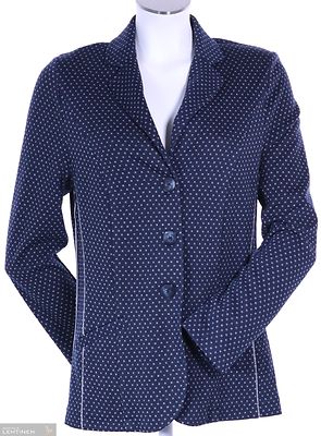 Tummansininen kuviollinen vuoriton Lebekin jakku