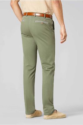 Meyer oliivinvärinen puuvillahousu