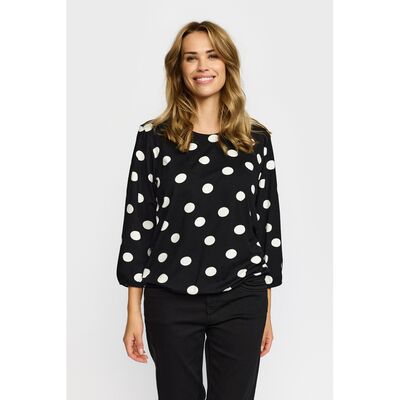 2-Biz mustavalkoinen trikoopusero