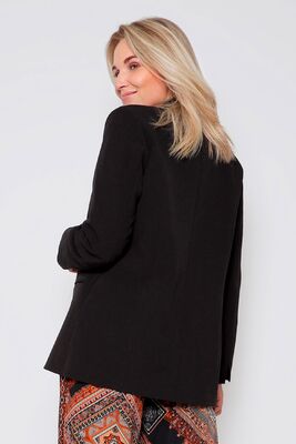 2-Biz musta pidempi klassinen bleiseri