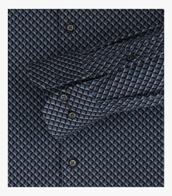Casamoda sininen kuviollinen modern fit paita