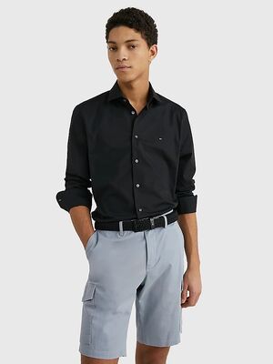 Tommy Hilfiger musta slim fit kauluspaita