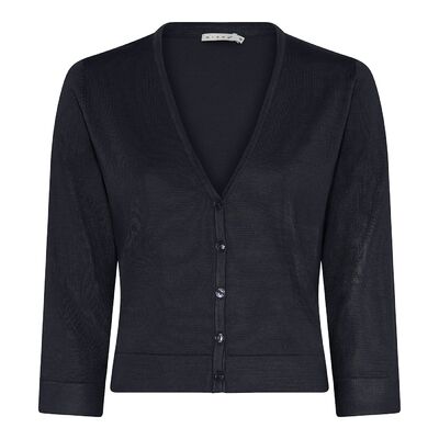 Micha musta lyhyt neuletakki