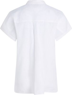 Tommy Hilfiger luonnonvalkoinen lyhythihainen pellavapaita