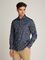Tommy Hilfiger tummansinikuvioinen slim fit- kauluspaita