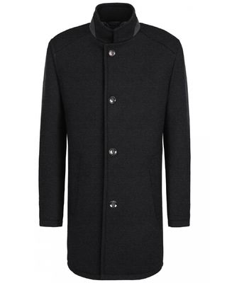 Bugatti musta villakangastakki