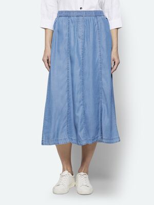 Signature farkunsininen midimittainen hame