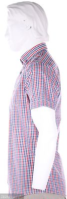 Petrifun modern fit ruudullinen lyhythihainen paita