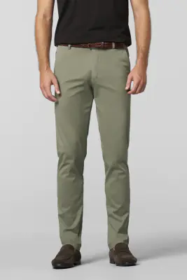 Meyer vaaleanvihreät puuvillahousut