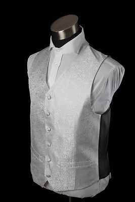 Matex hopeanharmaa kuviollinen juhlaliivi