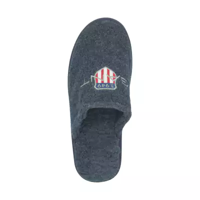 Gant tummansiniset villaflanelli aamutossut karvavuorella