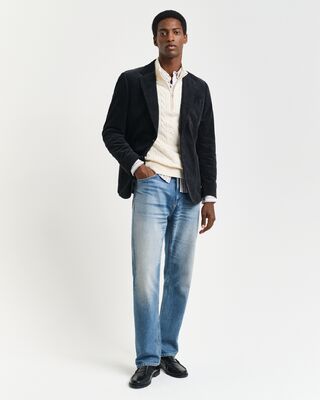 Gant luonnonvalkoinen palmikkoneule vetoketjukauluksella