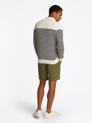 Tommy Hilfiger luonnonvalkoinen puuvilla neule